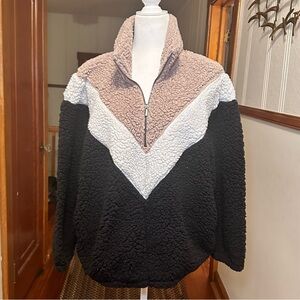 Nine West Sherpa Quarter Zip - Size XL